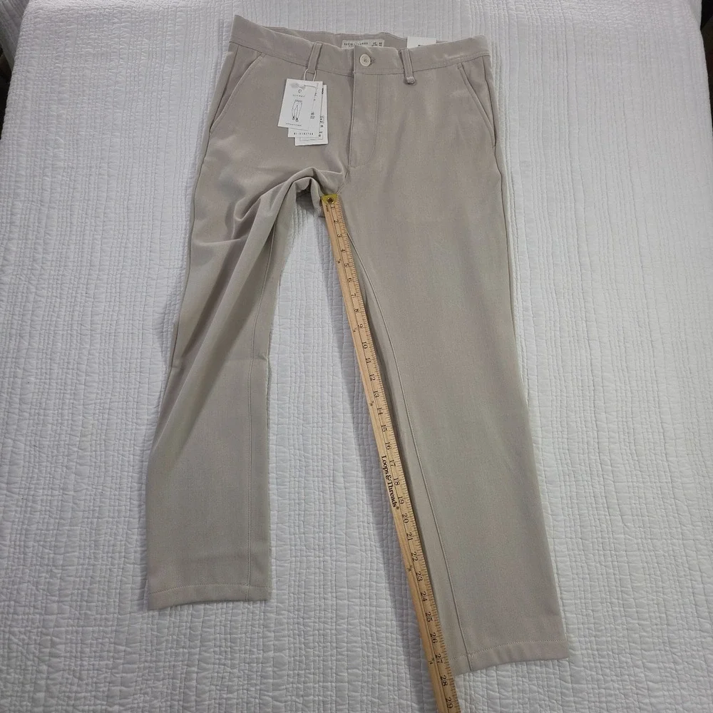 Denim & Flower Ricky Singh Men's City Pant 32x28 Taupe Slim Fit Stretch NWT